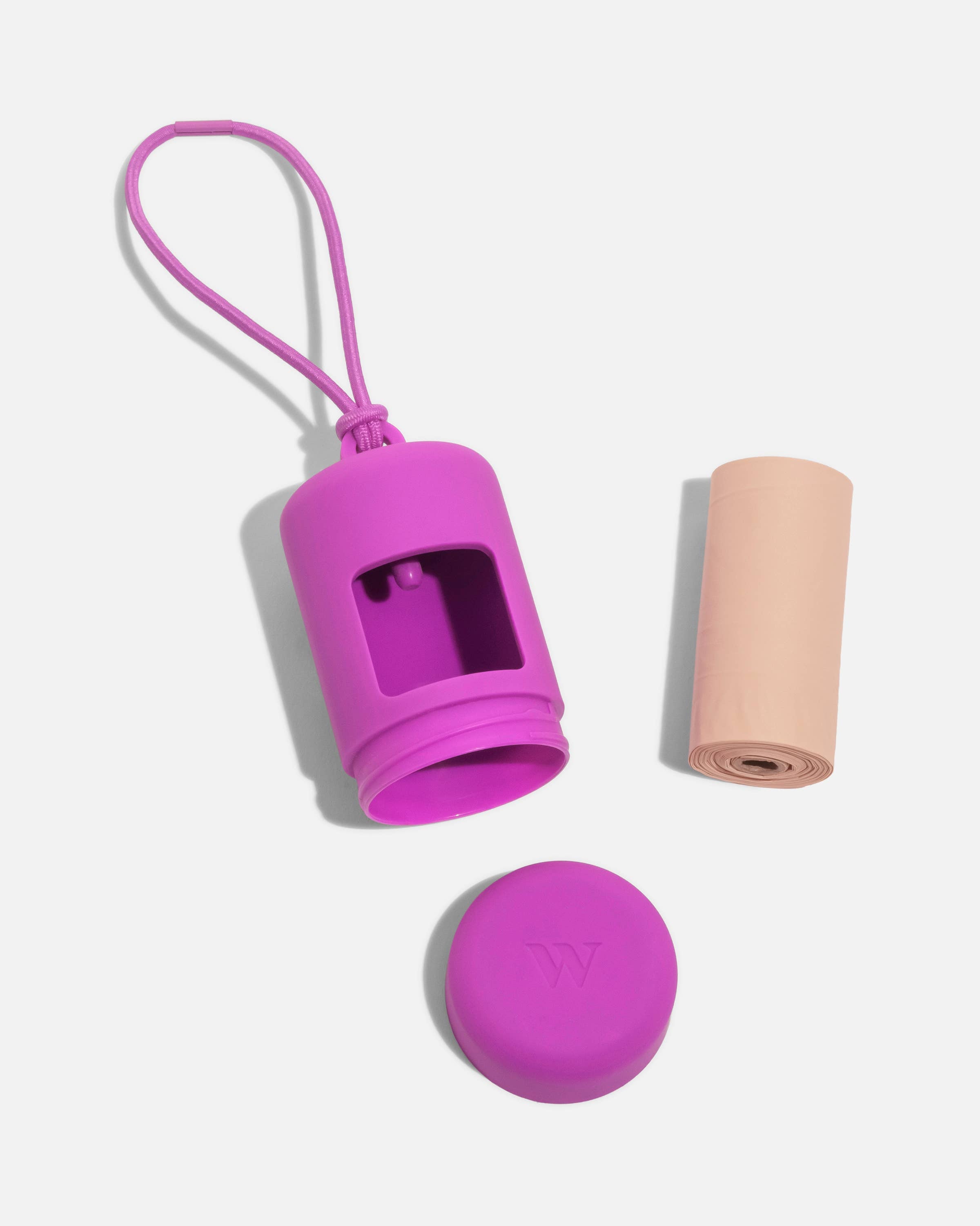 Image of Wild One - Poop Bag Carrier Dispenser for Pets & Dogs: Blush
